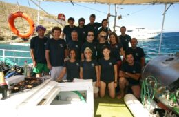 Η ερευνητική ομάδα του έτους 2012 στην Μακρόνησο